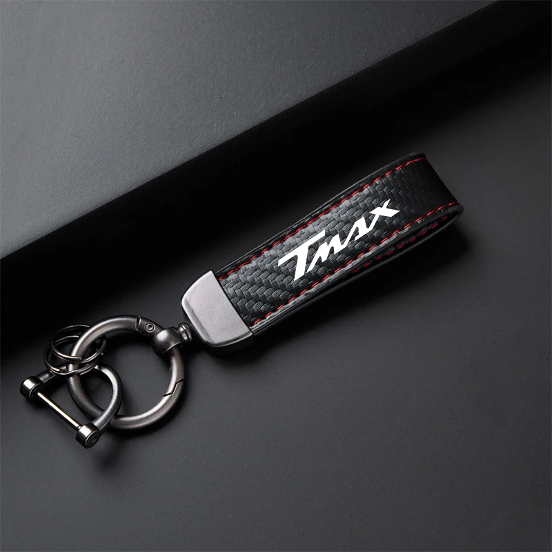 Premium Leather Motorcycle Keychain Accessory