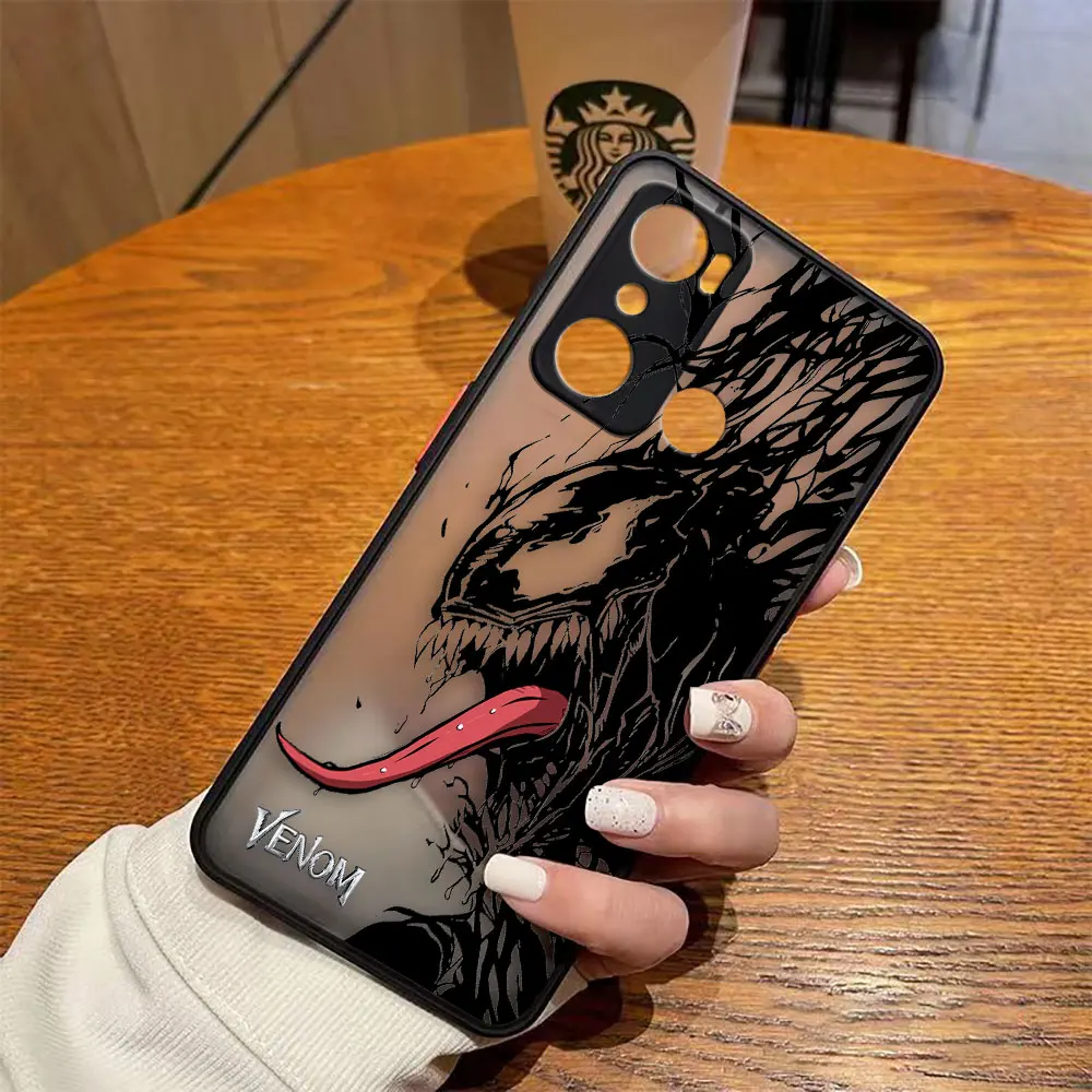 thumbnail image 1 of Funda mate para infinix HOT 20I 12 12I 11 11S 10 10I 10S PLAY 9 8 Pro POVA 3 CAMON 15 17P Funda Marvel Spiderman Venom LOGO, 1 of 5