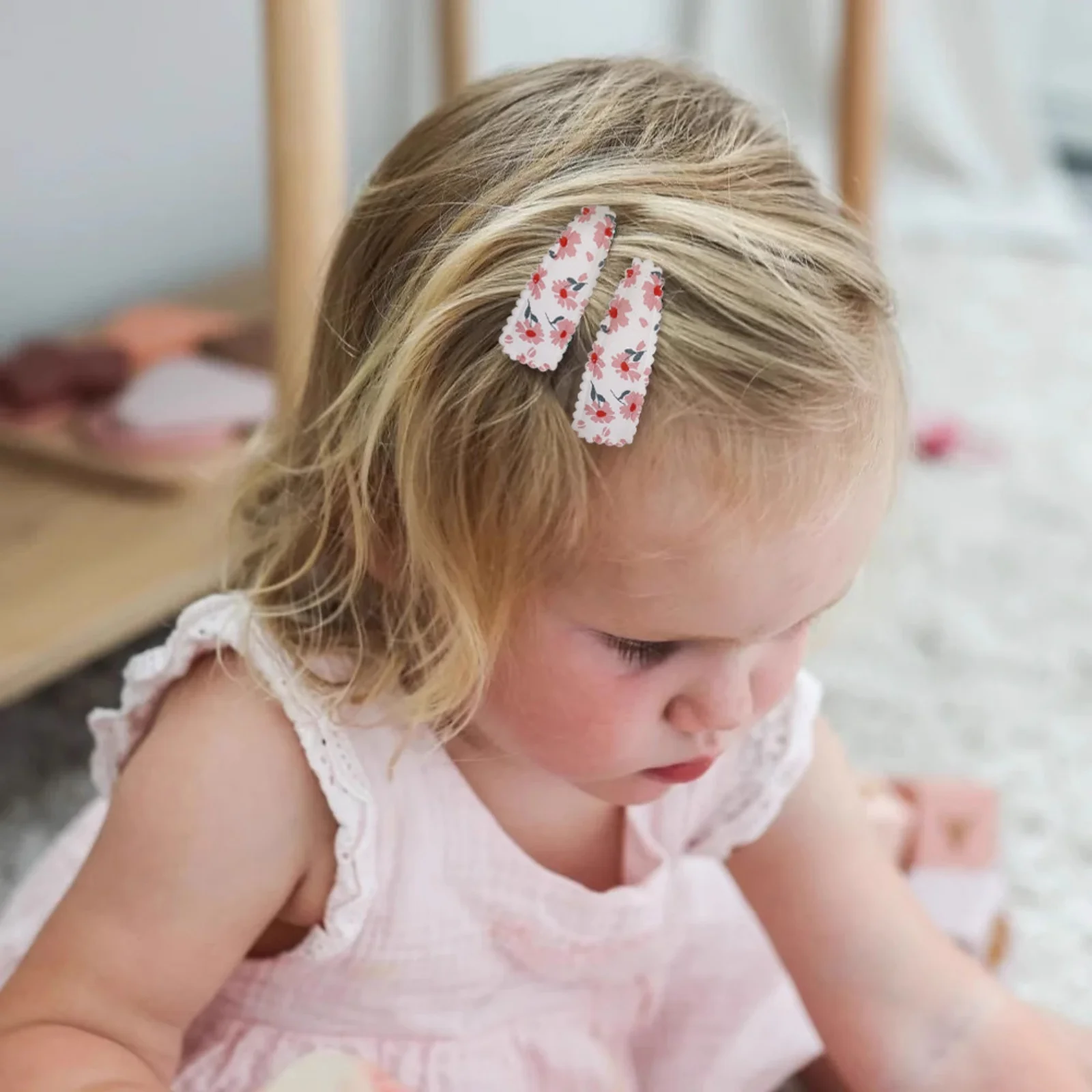 20Pcs Floral Hair Clips Set for Girls, Cute Patterned Hairpins, Colorful Hair Accessories, Perfect for Kids' Hairstyling