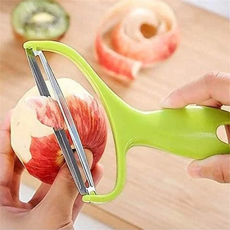  MauSong Peeler - Pelador de frutas de boca ancha de repollo  Cuchillo de acero inoxidable para ensaladas y verduras, ralladores -  Máquina de frutas de repollo y verduras rallador pelador de