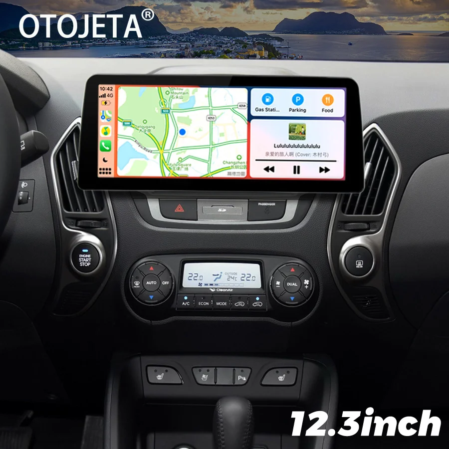 

Автомобильный видеоплеер Qled с экраном 12,3 дюйма, Android 13, 2Din, радио, стерео, для Hyundai Tucson 2011 IX35, GPS, мультимедийный Carplay, головное устройство