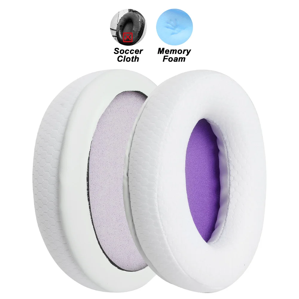Premium Replacement Memory Foam Ear Pads with Protein Leather Finish