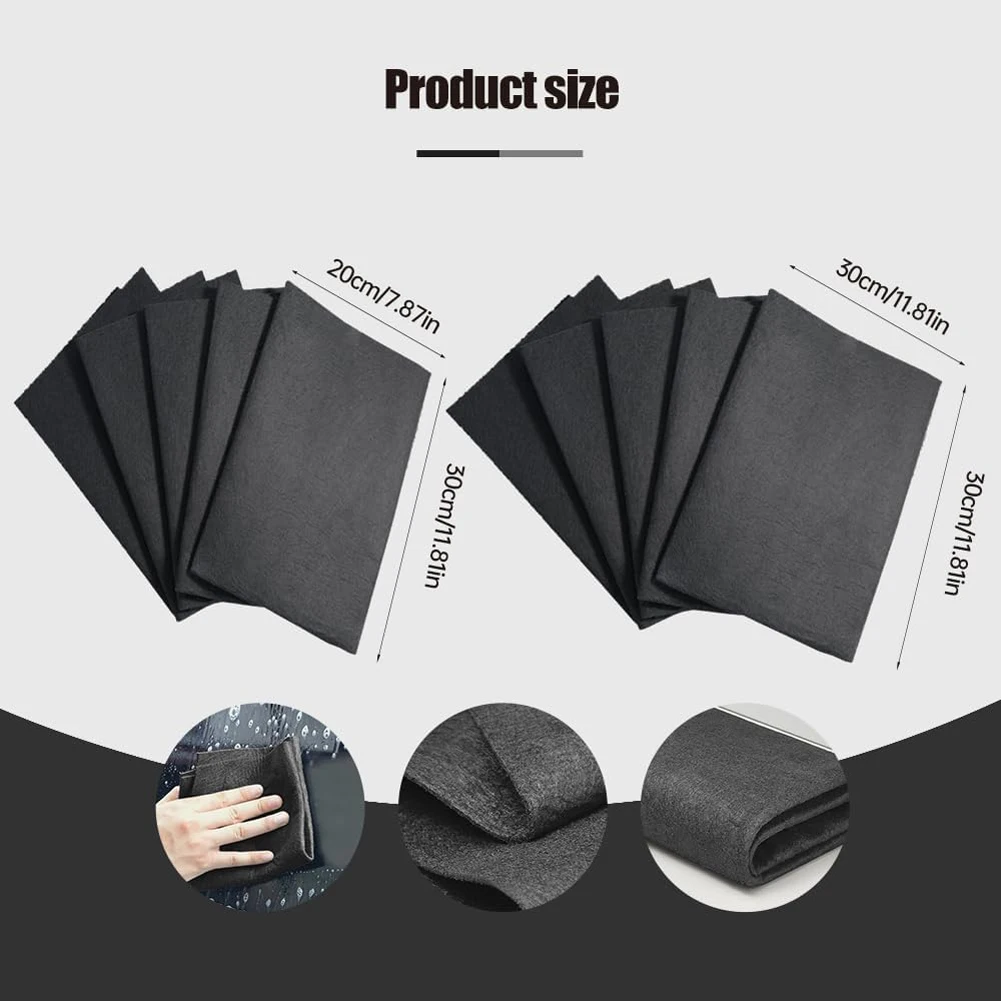 5-15PCS Magic Window Cleaning Cloths Reusable Microfibre Cleaning Cloth Glass Washing Rags Window Glass Wiping Kitchen Towel ﻿ 6