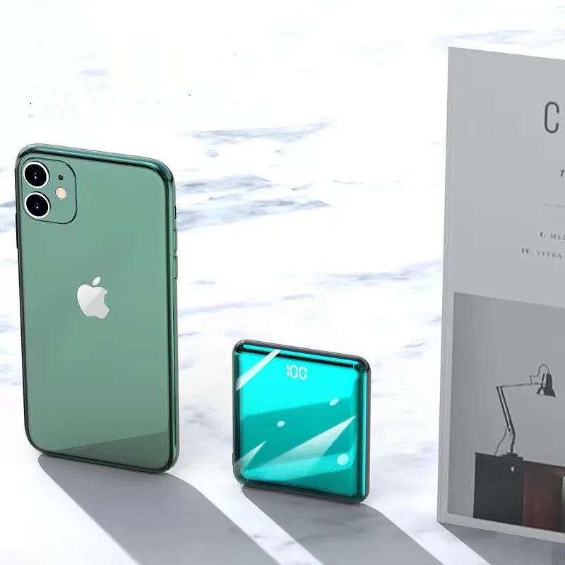 power bank best buy 20000mAh Mini Power Bank High-Voltage Cell Mobile Power Supply Mirror Digital Display Phone External Battery With Four Wires best powerbanks