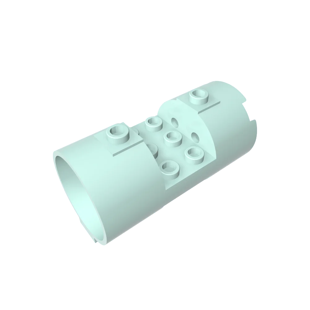 Gobricks GDS-M097 Cylinder x x 2/3 Horizontal Open Studs