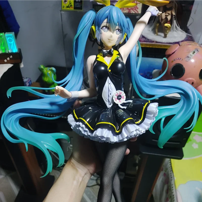 

45cm Hatsune Miku Anime Action Kawaii Figure Miku My Dear Bunny Ver. Pvc Model Cute Statue Toys Desk Kids Dolls Ornaments Gifts