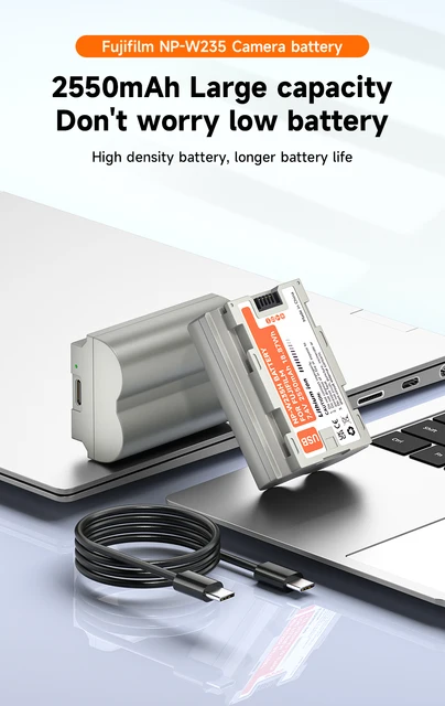 Tilta - Station De Charge 4 Canaux Pour Batteries NP-W235 (Fujifilm) - Charge Rapide USB-C 45W, Portable