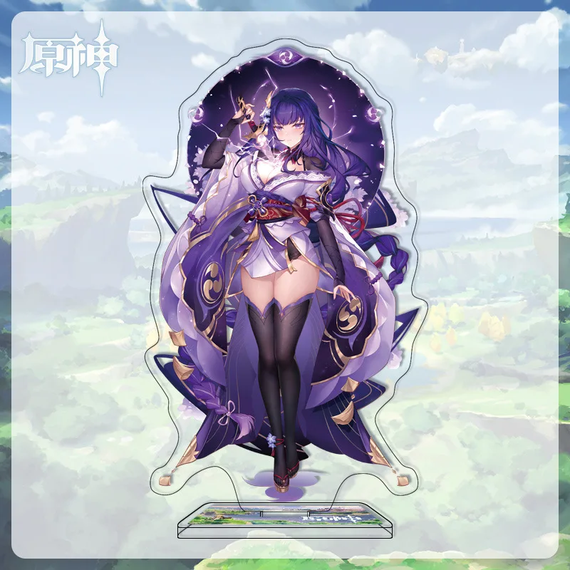 

Genshin Impact Acrylic Stand Raiden Shogun Xiao Action Figures Desk Model Plate Toys Room Decorations Room Decor Gift