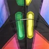 1.7m Easy to Fly Colorful Rainbow Bird Kite Outdoor Fun Sports Beach Triangle Kite Beginners Kids Adults Outdoor Toys Kite Gifts 6
