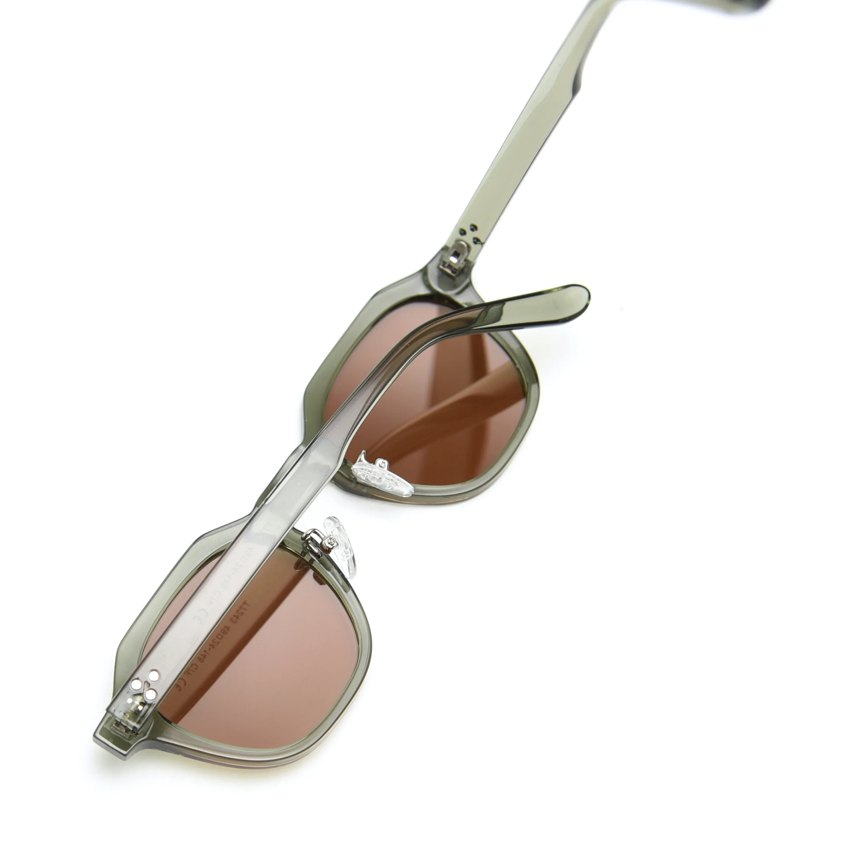 Polarized Sun Glasses for Women Mens TR90 Square Polygon Vintage Sunglasses with Thick Frame Luxury Brand Design Retro Eyewear