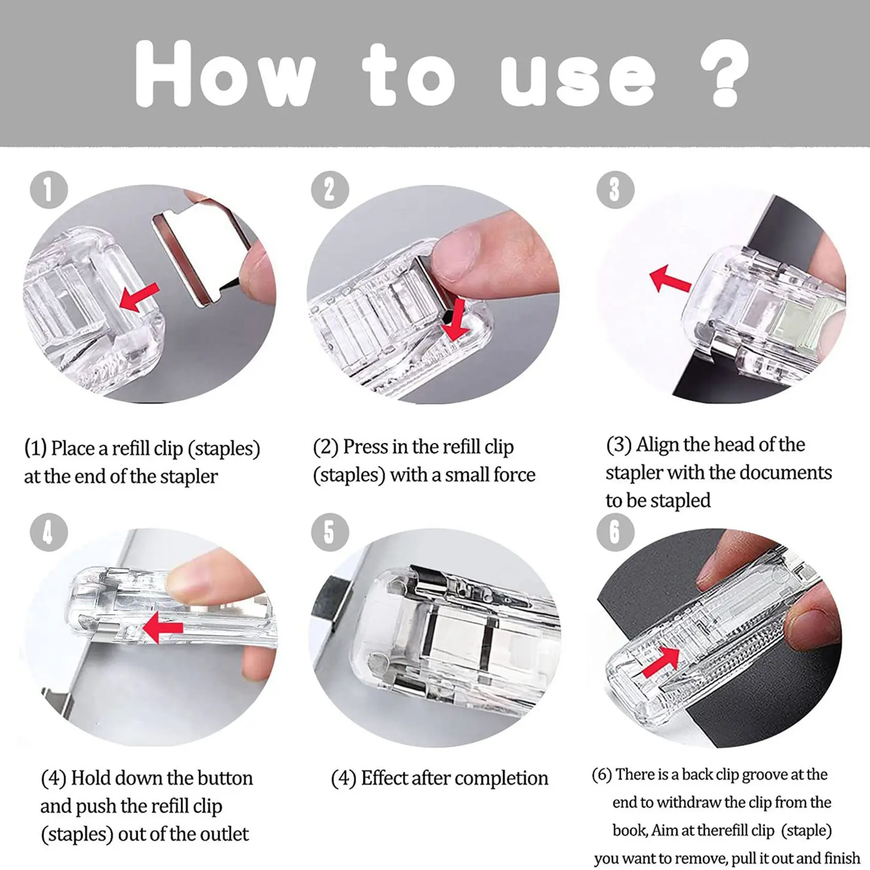 2X 사무용품 푸시 스테이플러 대학생을위한 학교 용품 책상 용 미니 스테이플러 스테이플러 소형 스테이플러 세트