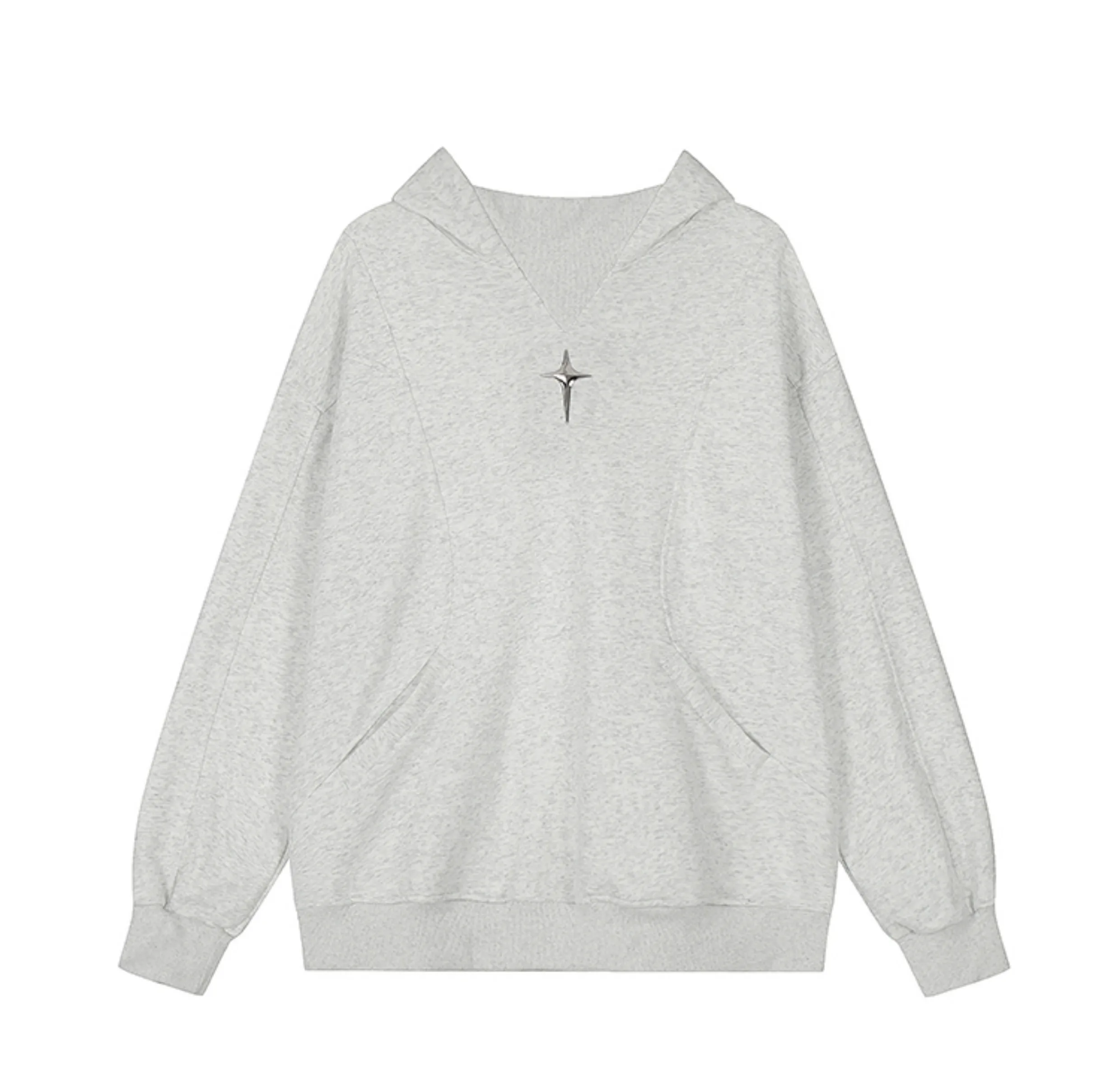 American Street Retro Hooded Sweater for Men and Women Autumn New Design Sense Couple Loose Versatile Coat