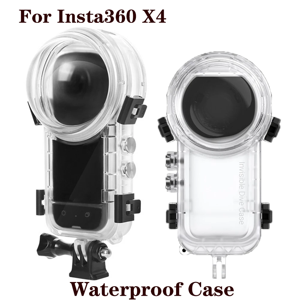 Waterdichte behuizing voor Insta360 ONE X3 waterdichte behuizing dompelbehuizing onderwaterbehuizing beschermhoes behuizing voor One X3 360 graden panoramische camera, 30 m Waterdichte behuizing voor Insta360 ONE X3 waterdichte behuizing dompelbehuizing onderwaterbehuizing beschermhoes behuizing voor One X3 360 graden panoramische camera, 30 m