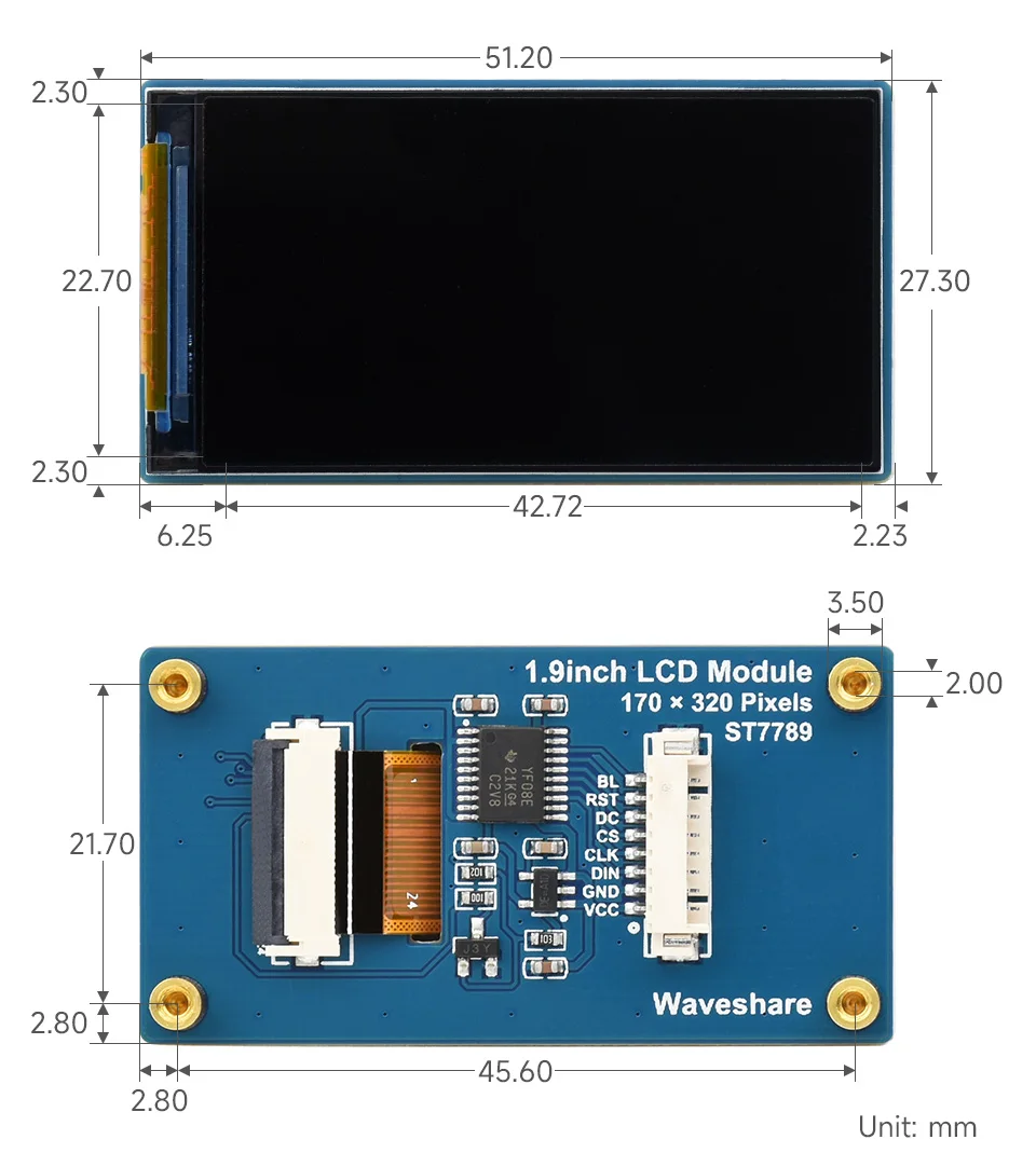 262K  1.9 ġ LCD ÷ ,  /Ƶ̳/STM32 170  320 ػ SPI ̽
