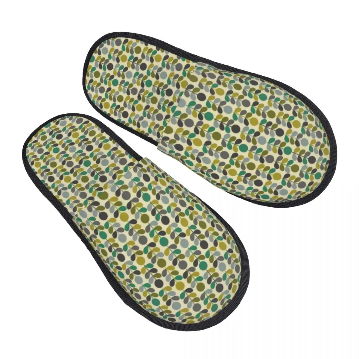 

Custom Print Women Multi Cut Stem House Slippers Cozy Warm Orla Kiely Memory Foam Fluffy Slipper Indoor Outdoor Shoes