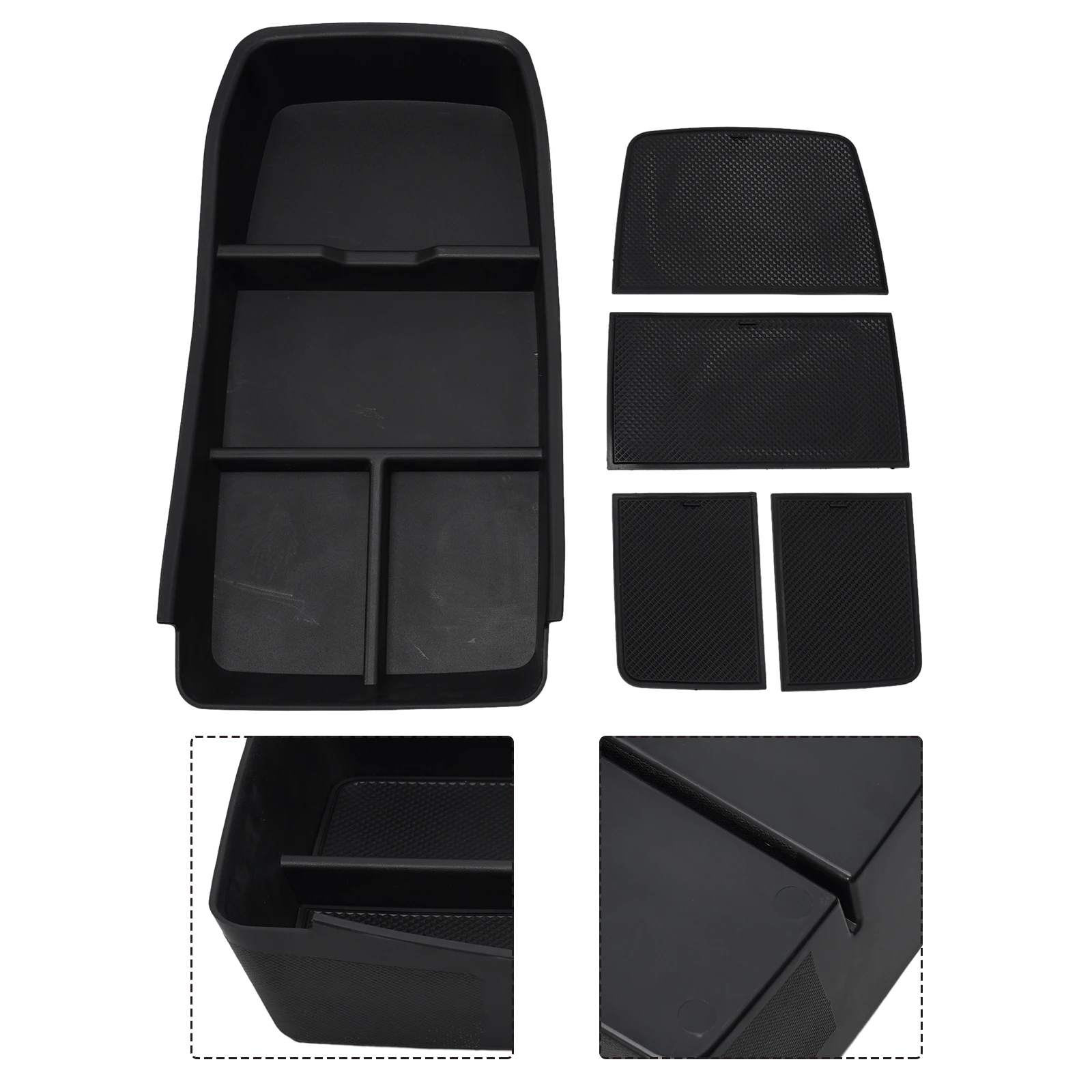 

Brand New Armrest Organizer Central Control Secure Fit Car Storage Box Central Control Texture For Kia EV9 2023