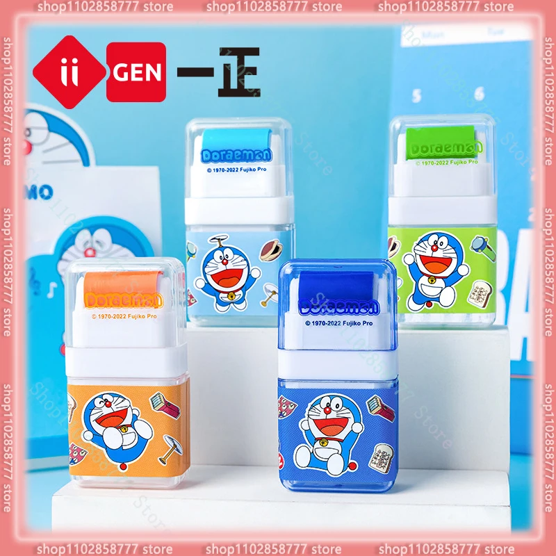 

Канцелярские ролики Iigen, ластик для кожи, ластик Doraemon, коррекция четырех цветов, милый карандаш, аксессуары, 10/20 шт.