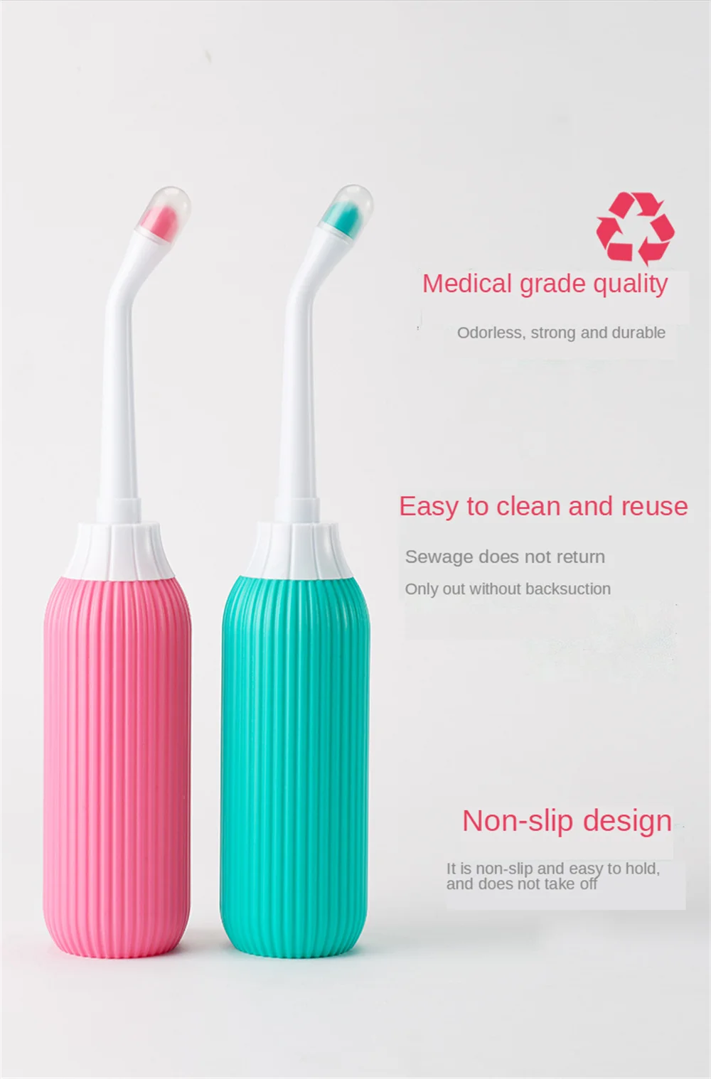 Description Picture 3 of item1/2Pcs Portable Bidet Private Parts Flushing Device Baby Butt Cleaner Confinement Pregnant and Lying-in Women's Perineum Body Bi