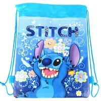 Stitch Disney Backpack Kid Drawstring Bag Party Item Organizer Decorations Travel Storage Bag Baby Shower Supplies Bag Gift 4