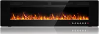 72 inch Ultra-Thin Silence Linear Electric Fireplace, Recessed Wall Mounted Fireplace,12 Adjustable Flame Color & Speed,8h Timer 1