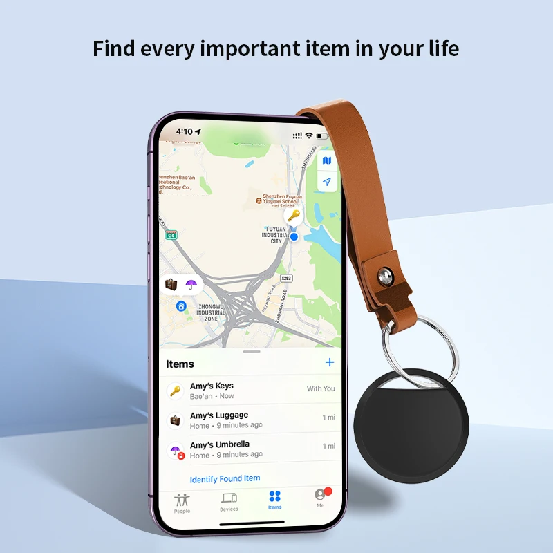 Smart Tag Bluetooth Trackers for Preventing Loss of Valuables (4-Pack)