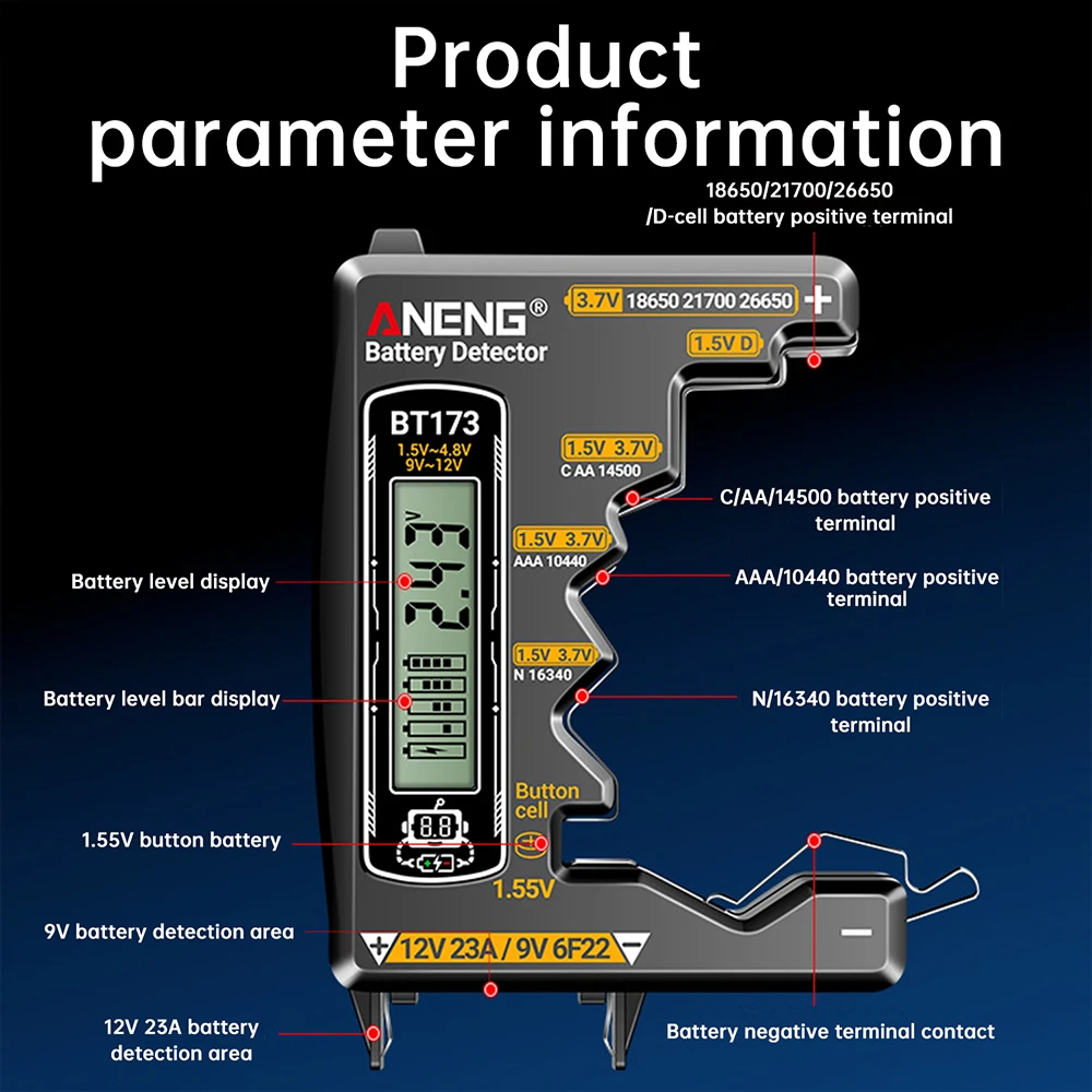 High-Precision Battery Power Detector with Visual Display