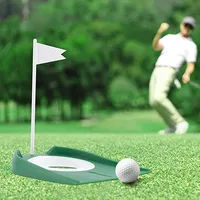 1PC Golf Putting Disc, Putting and Chipping Practice Device, Indoor and Outdoor Detachable Practice Device, Green Hole Cup 1