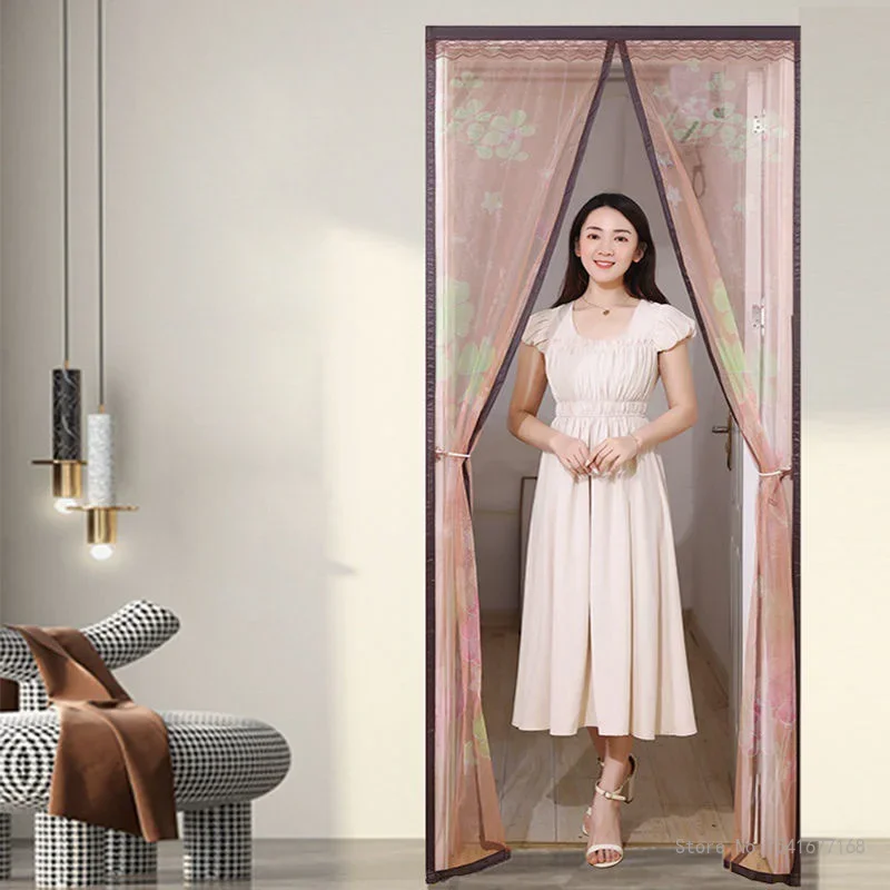 Creative Magnetic Screen Door Curtain, Anti Mosquito Net Insect Fly Bug Curtains Automatic Closing Mesh, Summer, Home Items, 1Pc