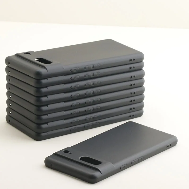 Luxury Silicone Matte Phone Cover with Camera Protection and Shockproof Bumper