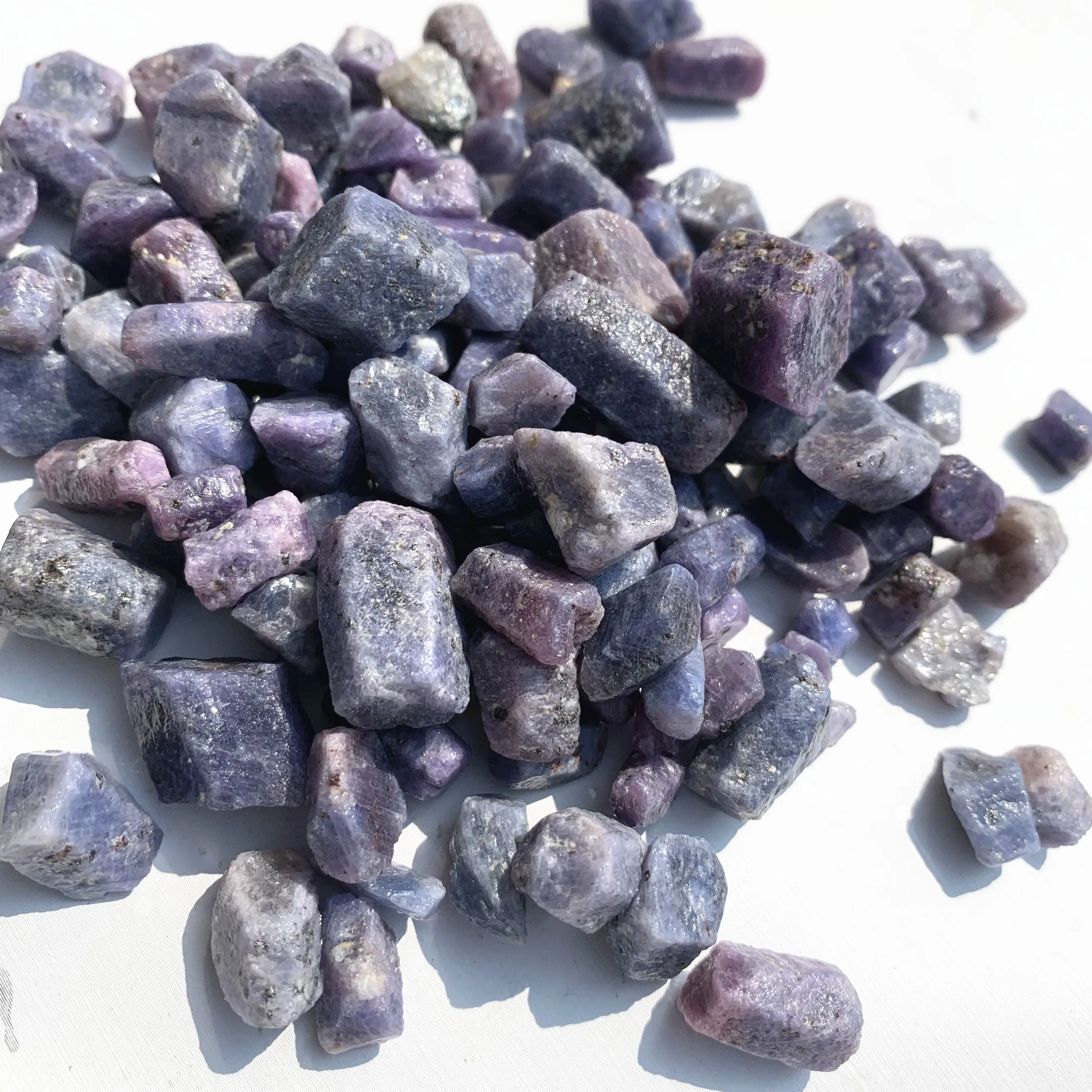 Natural Raw Purple Corundum stones rough mineral crystal for Making Jewelry 5