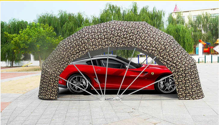 Hot Sale Movable folding Car Garage Rainproof Fire retardant Parking Shed  thickened and warm Cover Tent - AliExpress