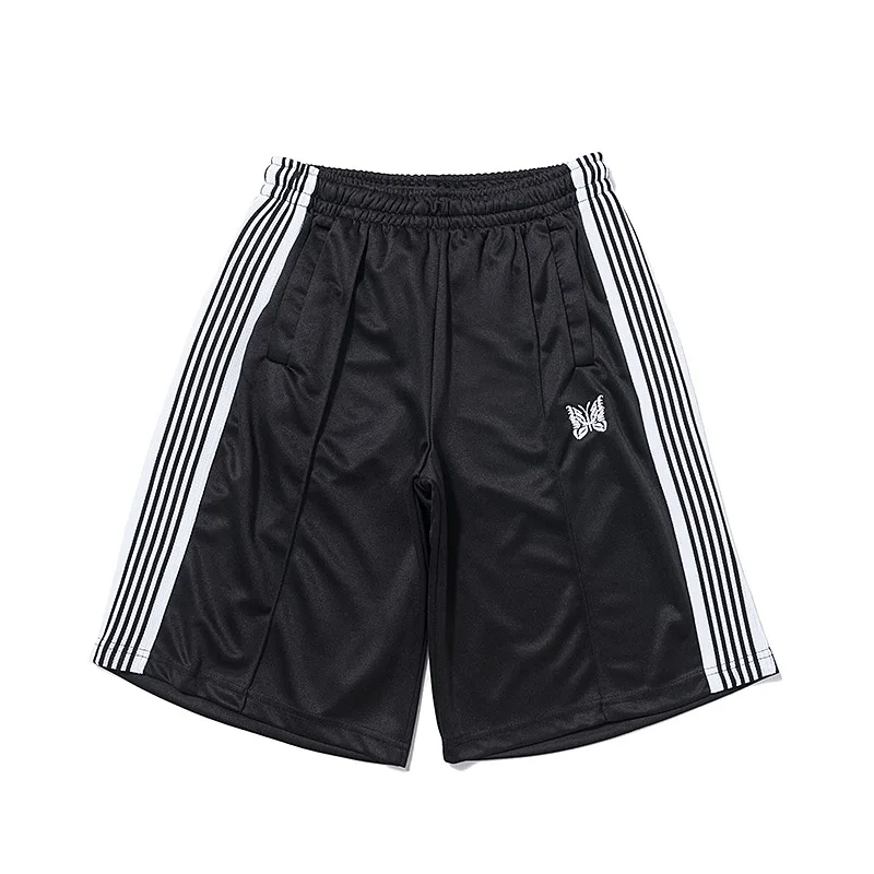 2024 Summer Butterfly Embroidery, High Quality Y2K Loose Beach Sports Pants with Side Casual Shorts