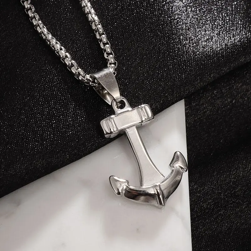 Silver Anchor Stainless Steel Pendant At ₹ 17/piece In Rajkot | ID: 2855954759455 - Foto 9