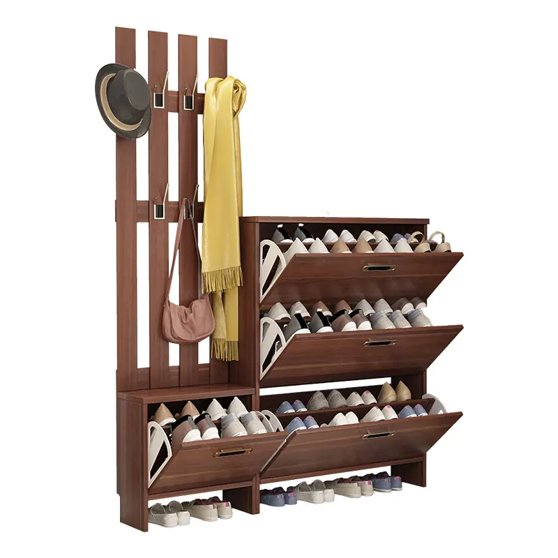 

Ореховая твердая кожа, китайская ультратонкая подставка для обуви, вешалка для пальто, встраиваемая вешалка