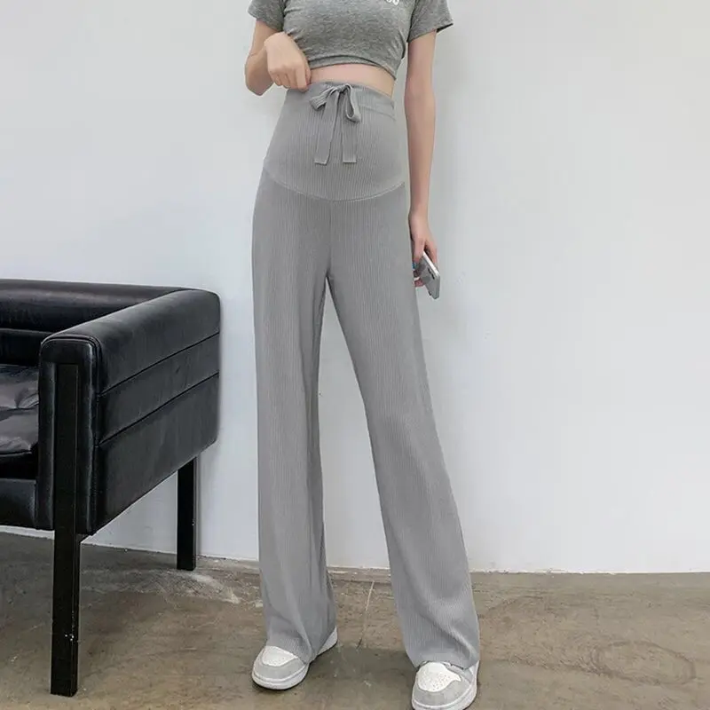 Maternity pants Women's High Waist Pants for Pregnant Women Summer Wear Thin Waist Pregnant Women