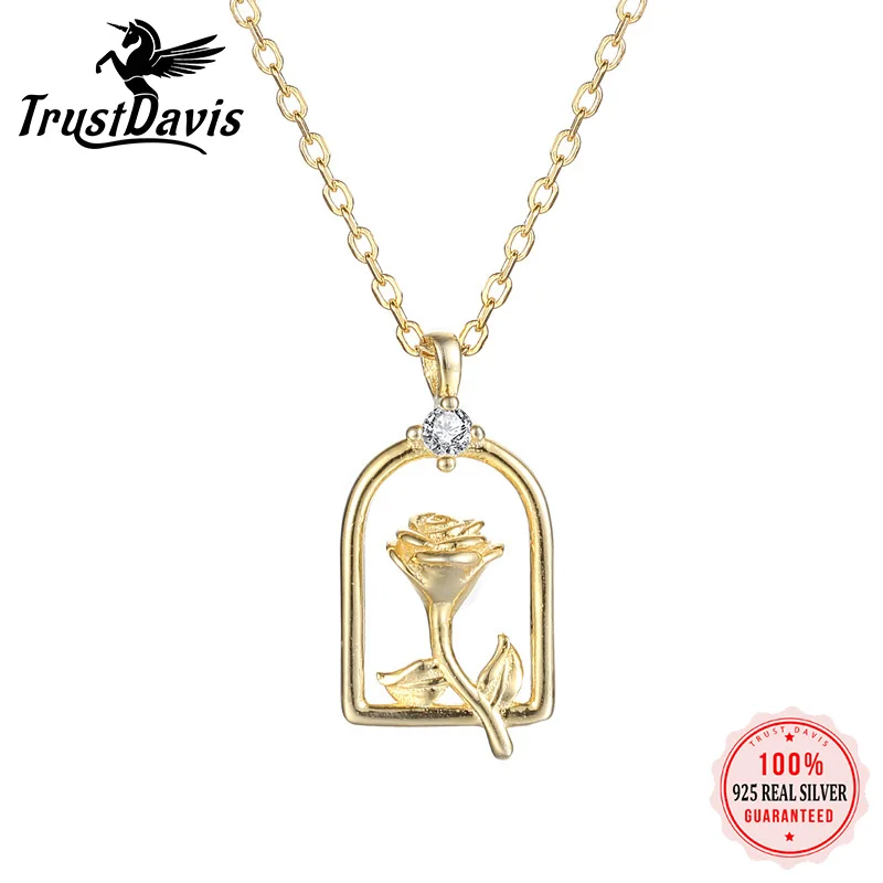 

Женское ожерелье из серебра 925 пробы с фианитами