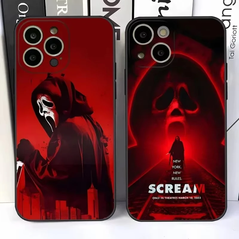 Ghostface Horror Scream Art Phone Case For iPhone 16 15 14 13 12 11 Pro Max XS X XR 7 8 SE Back Cover - AliExpress 202192403 Ghostface Horror Scream Art Phone Case For iPhone 16 15 14 13 12 11 Pro Max XS X XR 7 8 SE Back Cover - AliExpress 202192403
