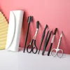 Men's Stainless Steel Eyebrow Trimming Clip 5-piece Set Beginner Eyebrow Trimming Knife Scissors Eyelash Comb Set Makeup Tool 1