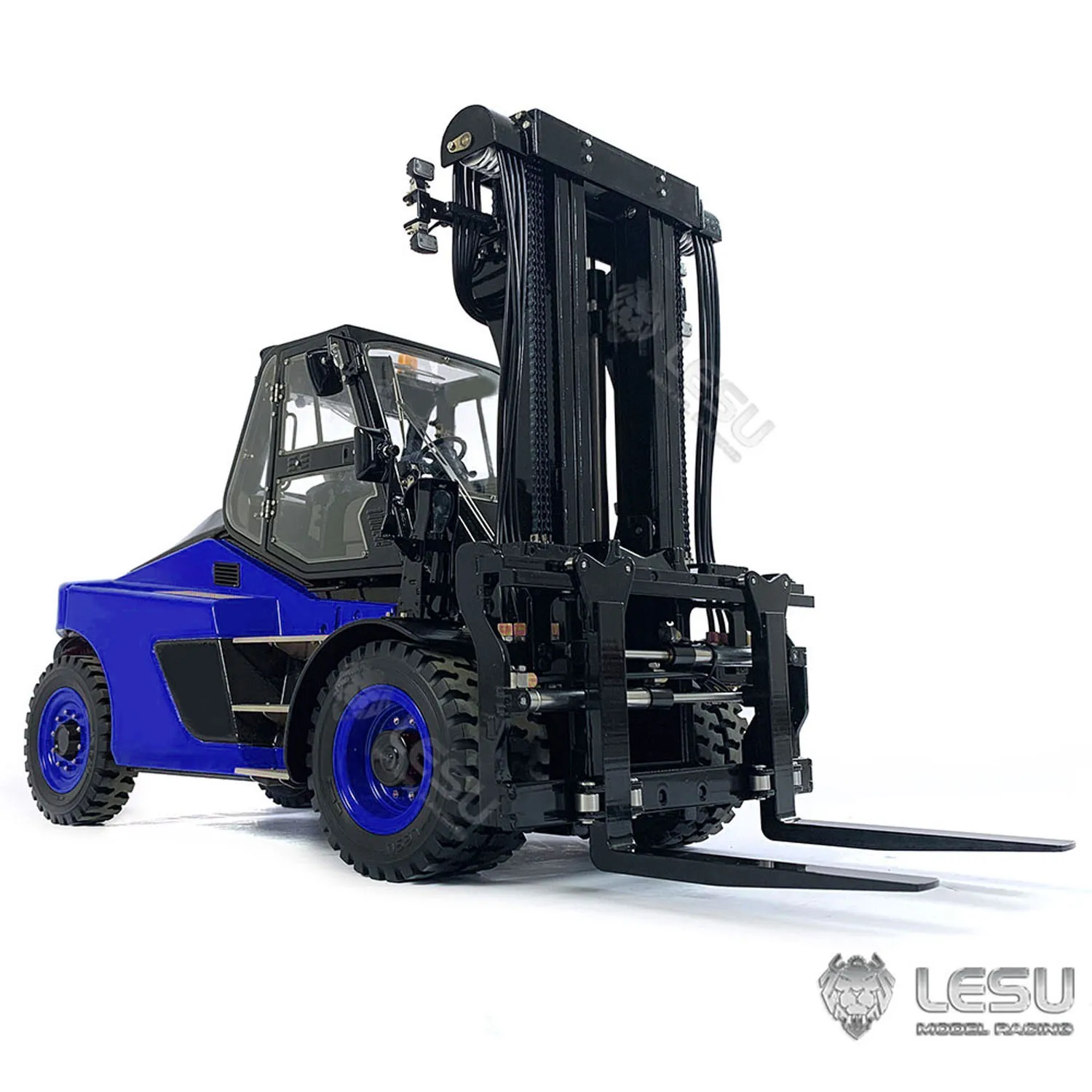 LESU 1/14 Hydraulic Heavy Forklift Aoue-LD160S Assemble Painted RTR Model Toy Electric Truck Radio Control for Boy Gift THZH1465 4