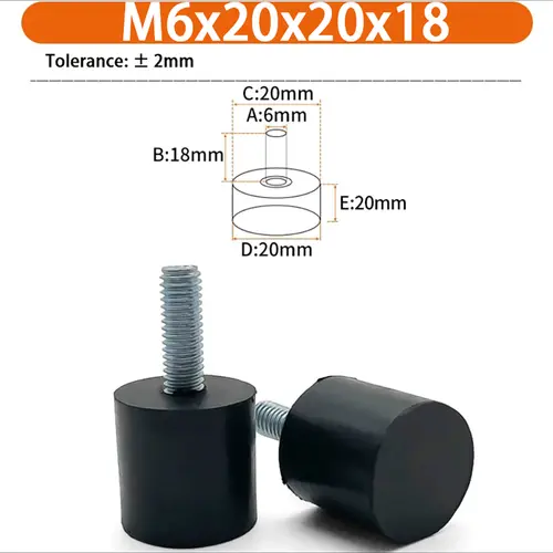 M6 M8 M10 Rubber Adjustable Feet Pad Feet Pad With Screw Table Chair Balck Leveling Foot Pad Furniture Leg Anti-shock Protection - Image 7