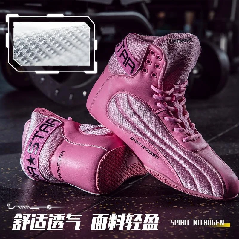 New Trend Boxing Training Shoe for Men Good Quality Squat Shoes Couples Light Weight Man Wrestling Boots Brand Fighting Shoes