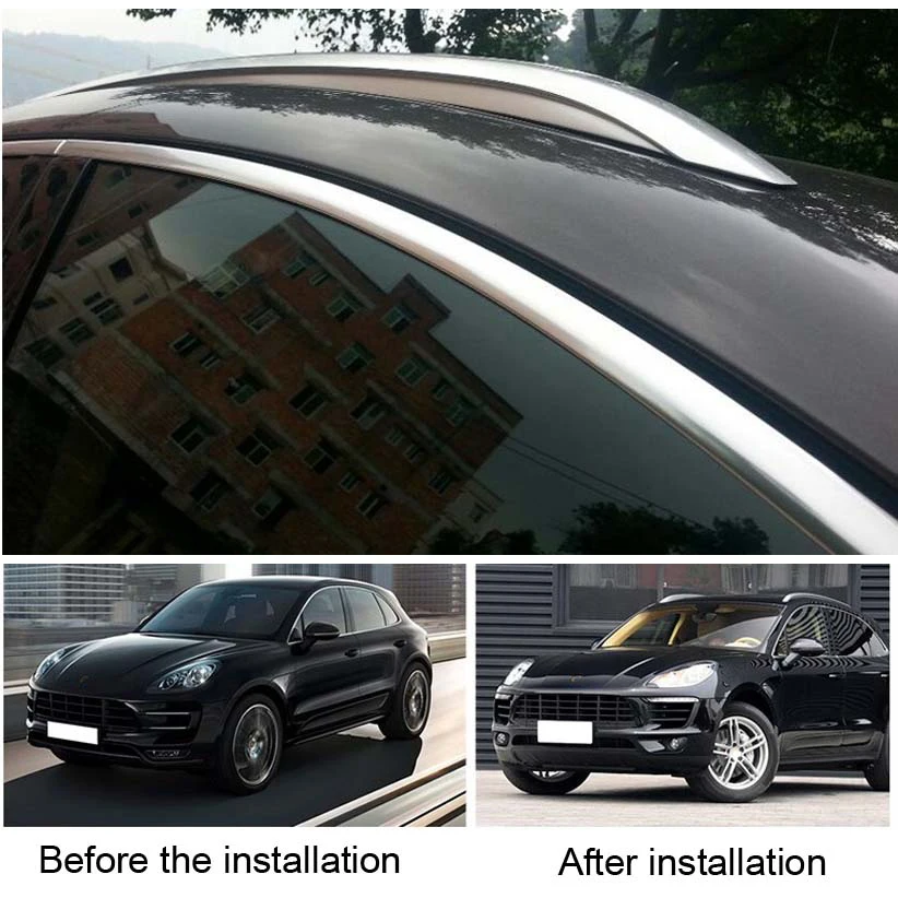 Barre Galerie Toit Barre De Galerie De Toit De Style OEM, Pour Cayenne 958 2011 2012 2013 2014 2015 2016 2017 Porte Bagages Toit (Couleur