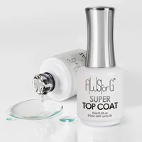 AWStorG 15ML Super Top Coat Nail Art Gel Varnish Semi Permanent Soak Off No Wipe UV Gel Varnish Shining Clear Top Coat 1
