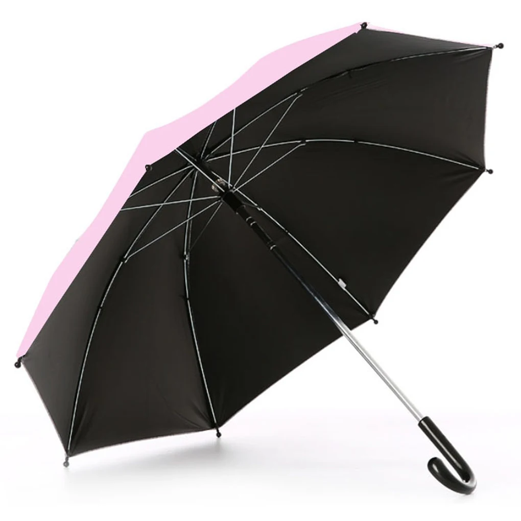 Sombrilla plegable desmontable para cochecito de bebé, cubierta de sombrilla, protección contra la lluvia, color negro