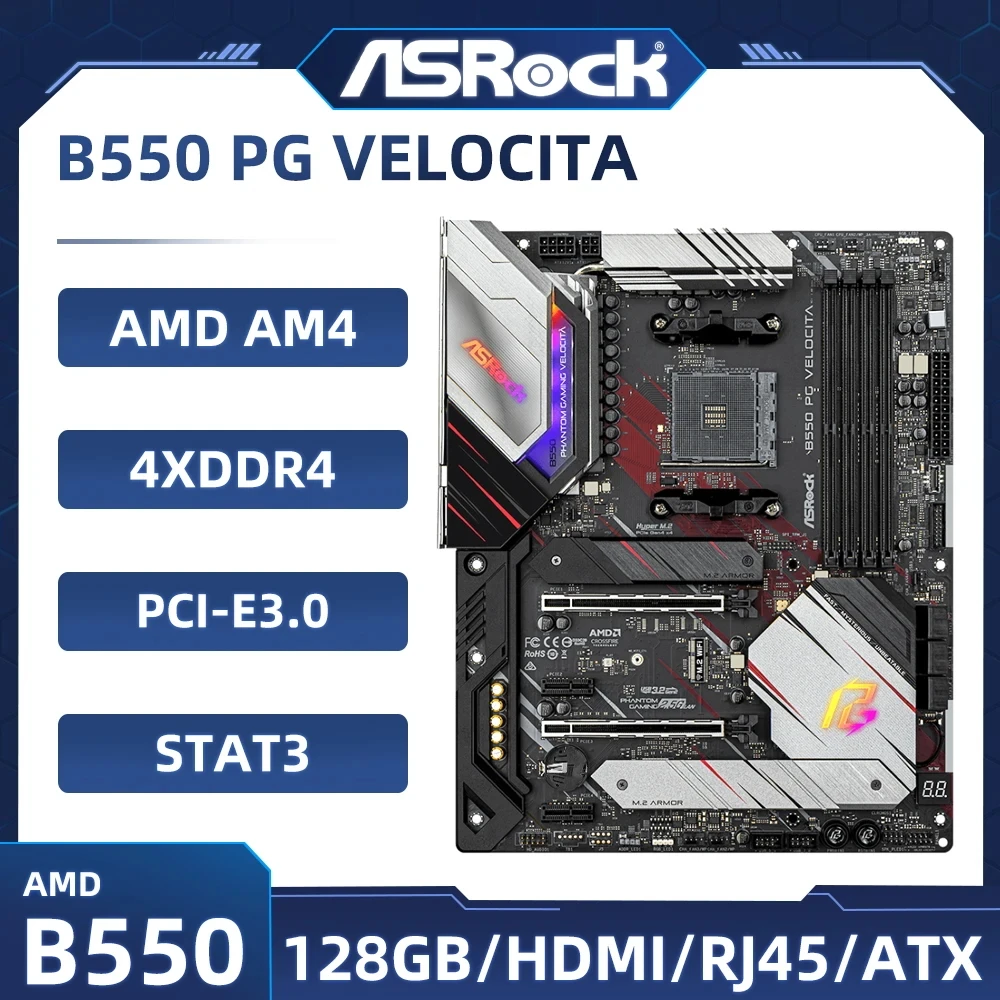 Pg Velocita Amd B550 Asrock ASRock B550 PG Velocita