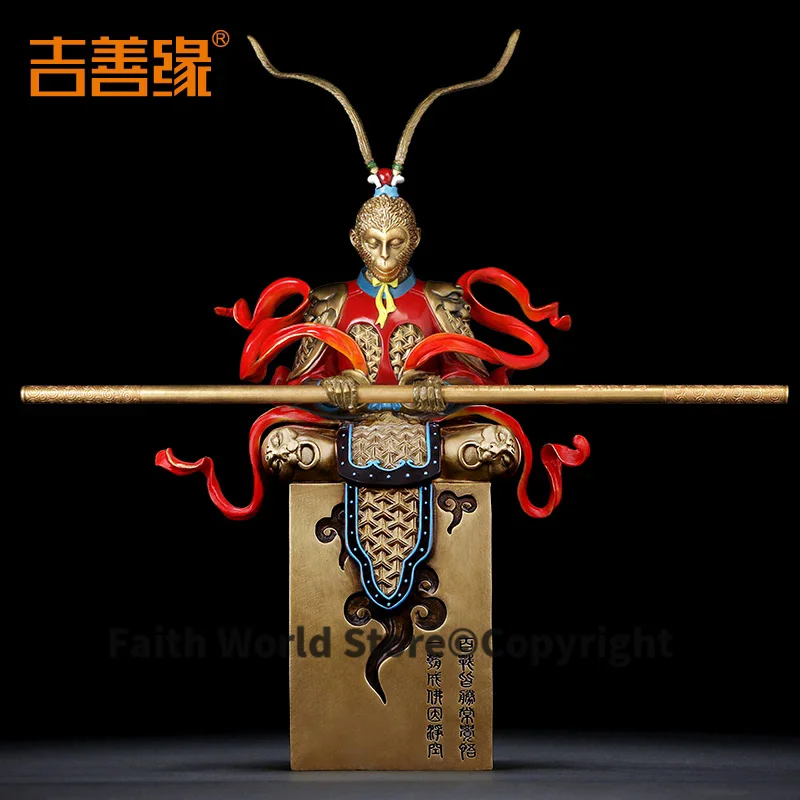 Edizione Da Collezione-Top Business Office Home Efficace Talismano House Protection Gold God Of Mars Feng Shui Statua In Ottone