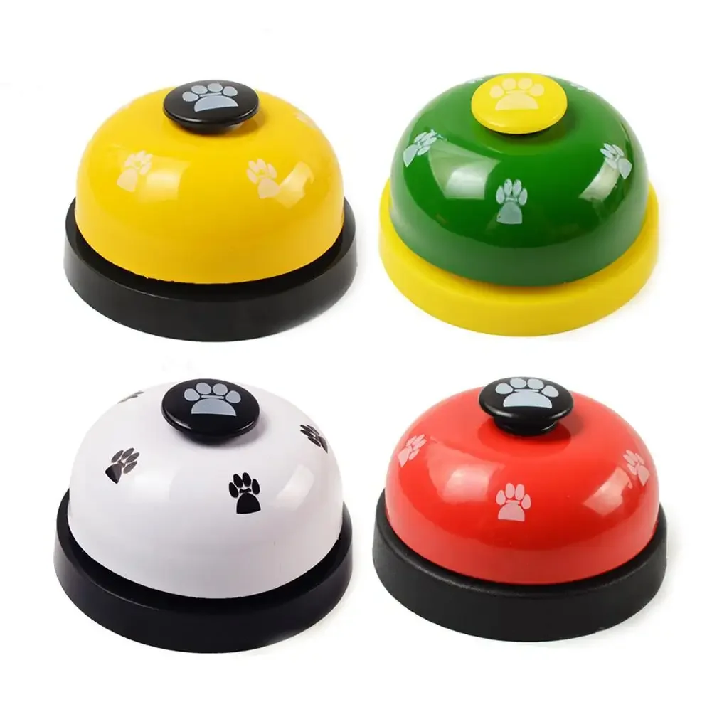 Pet Toys Bell for Dogs Cat Training Interactive Toy Called Dinner Small Bells Footprint Ring Trainer Feeding Reminder For Teddy