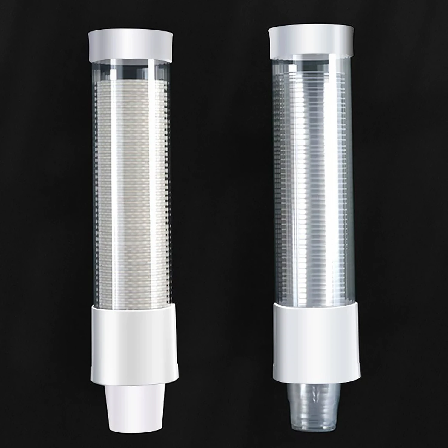 Disposable cup extractor Wall mounting Disposable paper cup Dispenser Plastic cup holder Dispenser automatically drops cup storage holder paper cup dispenser