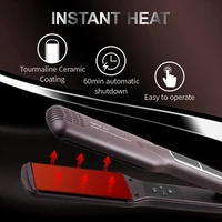 MADAMI Hair Straightener and Curler 230°C Ceramic Coating Floating Plate Quick Heating Hair Flat Iron For Salon Tools 220V-240V 2