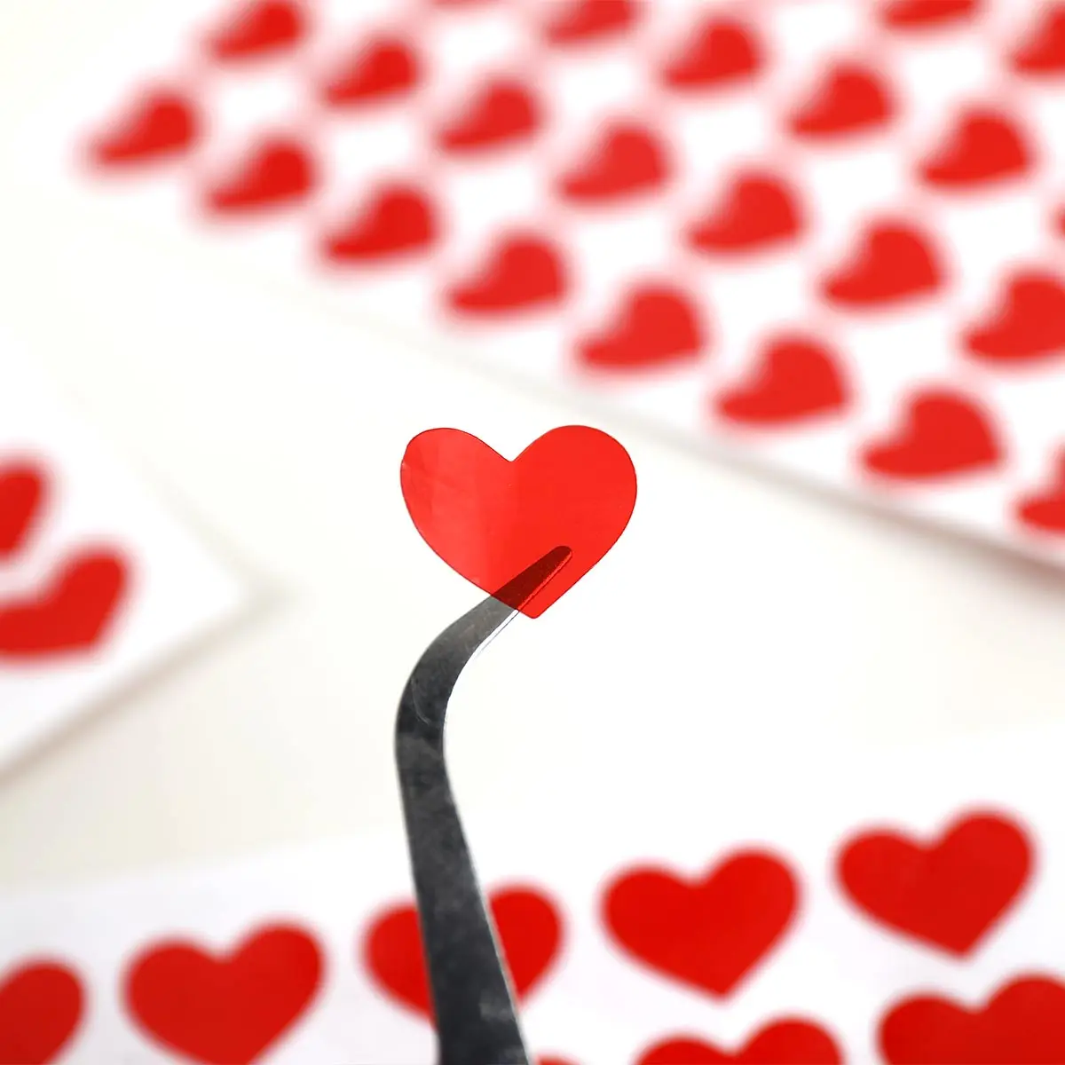 미니 레드 하트 스티커 10팩, 달콤하고 귀여운 스타일, 밀봉 및 장 스티커, 결혼식 선물 및 저널링 콜라주에 적합